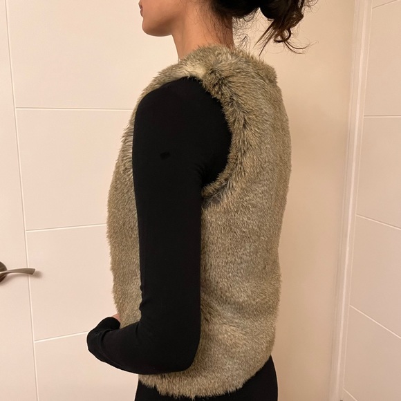 Aritzia Faux Fur Vest - Picture 3 of 4